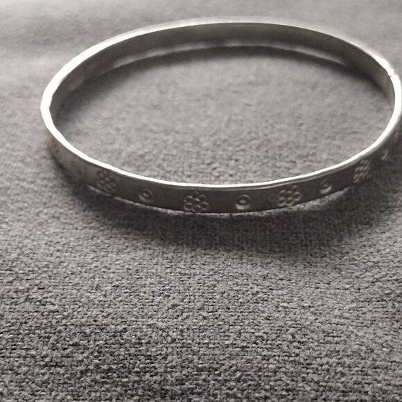 Sterling Silver Itched Bracelet - Picture 3 of 3